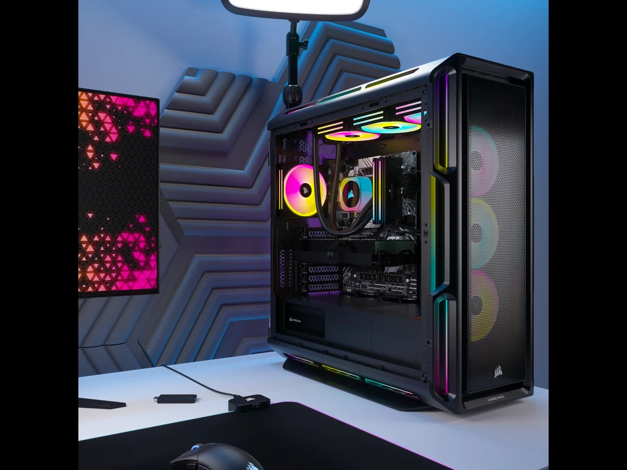 VENGEANCE I8200 Icue Link Edition Gaming PC - Liquid Cooled Intel Core I9 14900KF CPU - NVIDIA Geforce RTX 4090 Graphics - 64GB DOMINATOR TITANIUM RGB DDR5 Memory