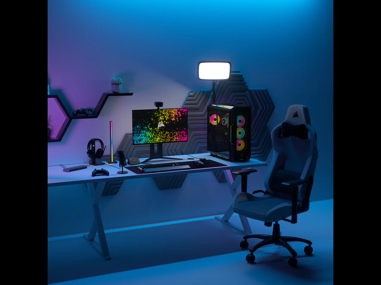 VENGEANCE I8200 Icue Link Edition Gaming PC - Liquid Cooled Intel Core I9 14900KF CPU - NVIDIA Geforce RTX 4090 Graphics - 64GB DOMINATOR TITANIUM RGB DDR5 Memory