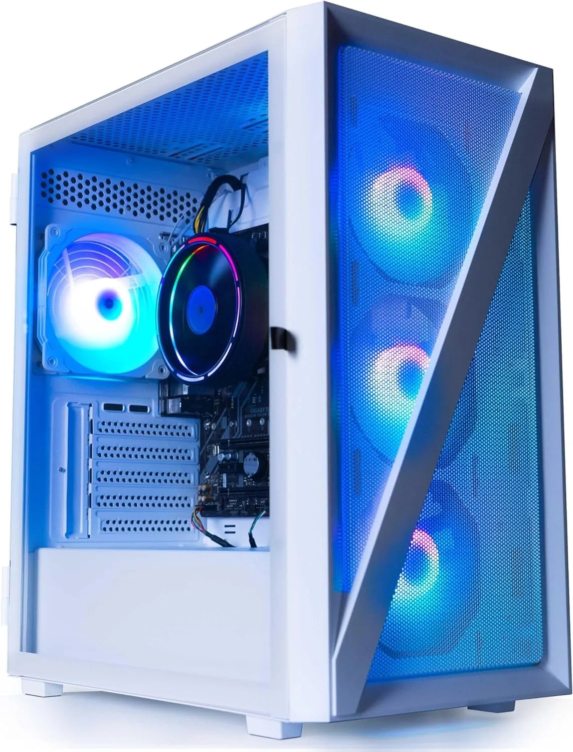 Castle Prebuilt Gaming PC - AMD Ryzen 5 5600G CPU (4.4Ghz Turbo) | Radeon Vega 7 Igpu (4GB) | 1TB M.2 Nvme SSD Storage | 16GB DDR4 RAM | Windows 11 Gaming Desktop Computer | 5G-Wifi + BT