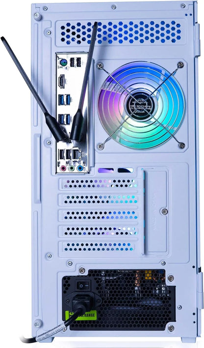 Castle Prebuilt Gaming PC - AMD Ryzen 5 5600G CPU (4.4Ghz Turbo) | Radeon Vega 7 Igpu (4GB) | 1TB M.2 Nvme SSD Storage | 16GB DDR4 RAM | Windows 11 Gaming Desktop Computer | 5G-Wifi + BT